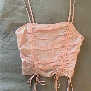 Sky and sparrow crop top